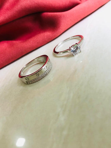 925 Silver Eternity Stacks Ring